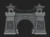 Chinese Gateway Arch Design 8 - 3D Print Model 3D model 3D printable ...