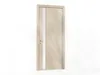 Modern Light Oak Door with Vertical Glass Insert 3D model | CGTrader
