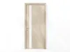 Modern Light Oak Door with Vertical Glass Insert 3D model | CGTrader
