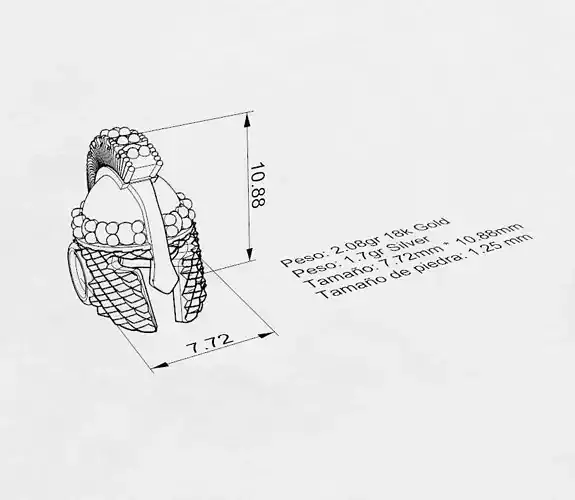 Spartano spartan helmet gold with diamonds