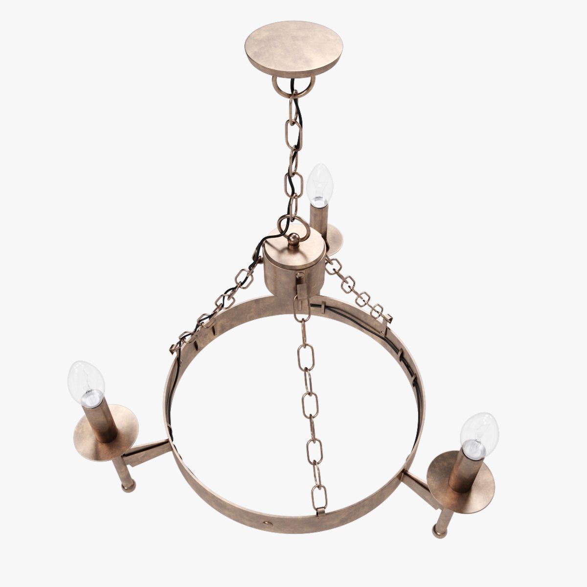 Old Chandelier 3D model_1