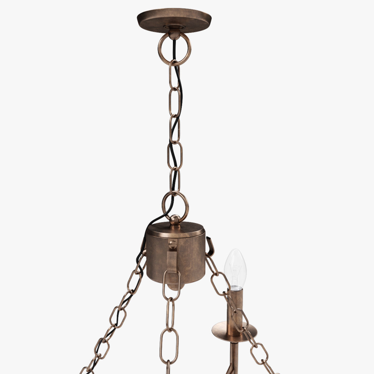 Old Chandelier 3D model_6