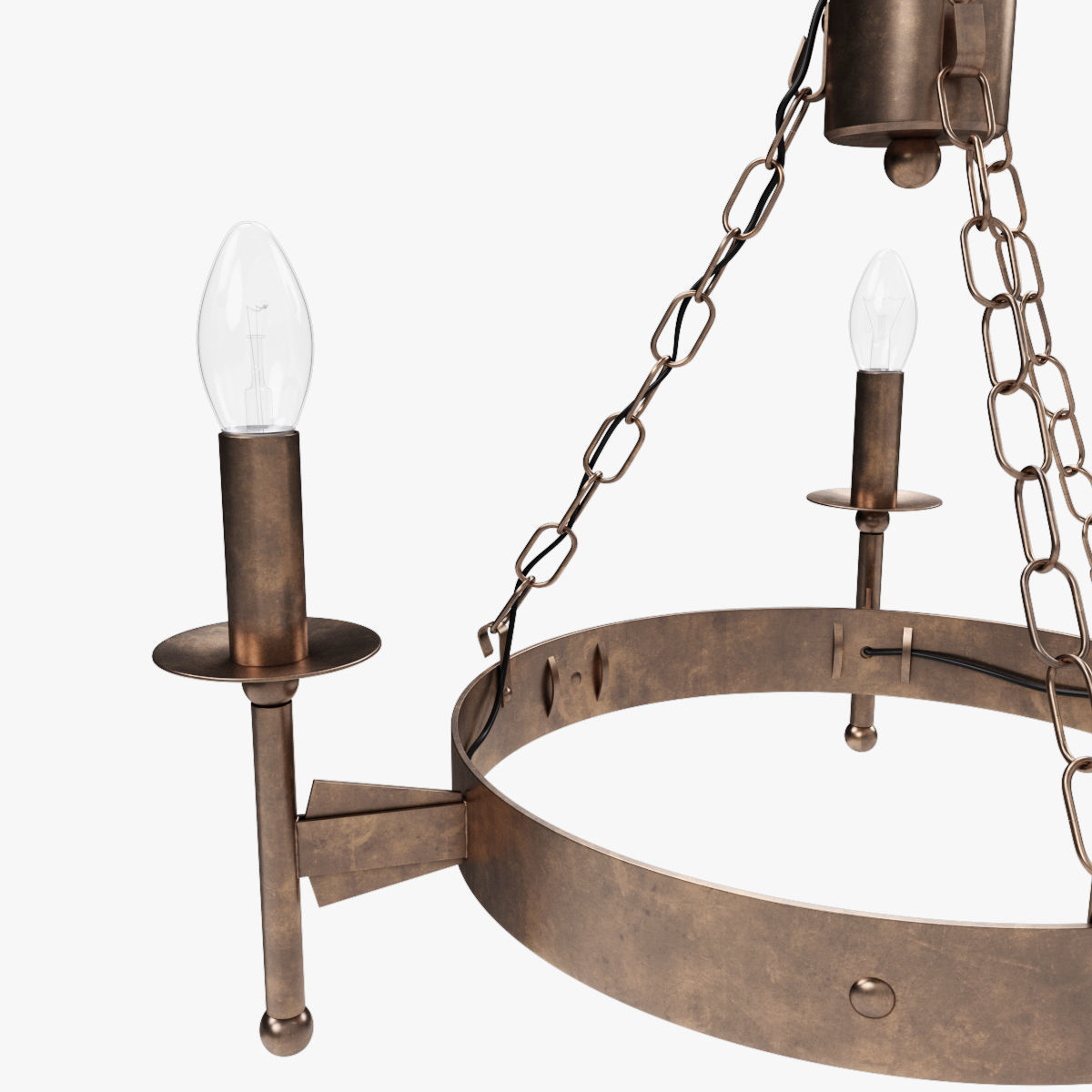 Old Chandelier 3D model_7