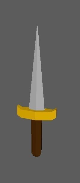 Low Poly Dagger sword Free low-poly 3D model