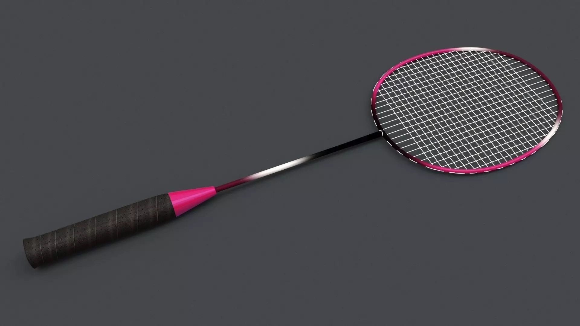 Badminton Racquet 3D model_0