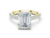 Emerald Engagement Ring 3D model 3D printable | CGTrader