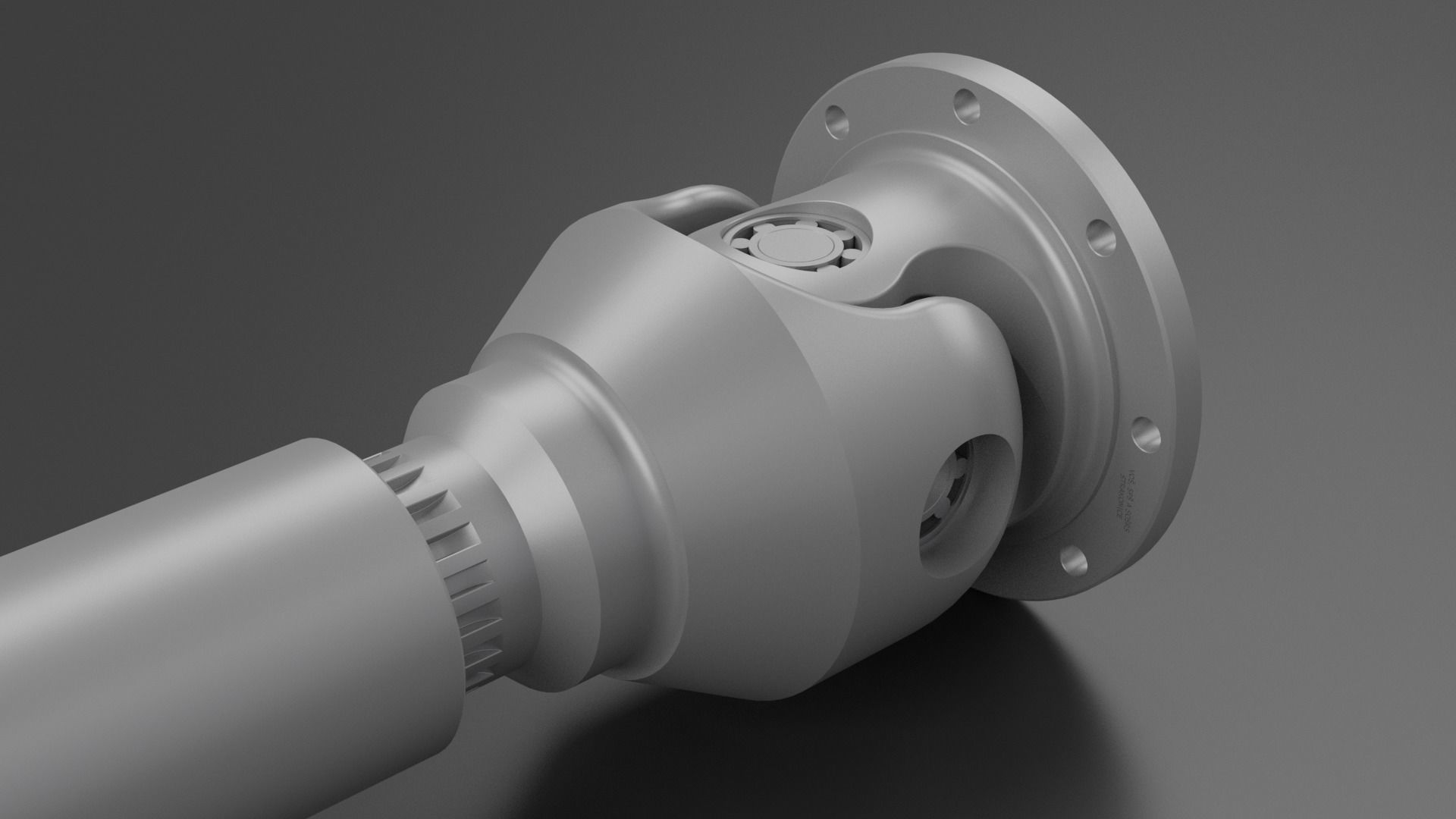 Shaft metal 3D model_2