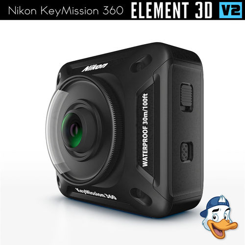 Nikon KeyMission 360 for Element 3D 3D model