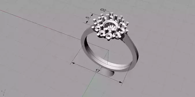 round ring with halo