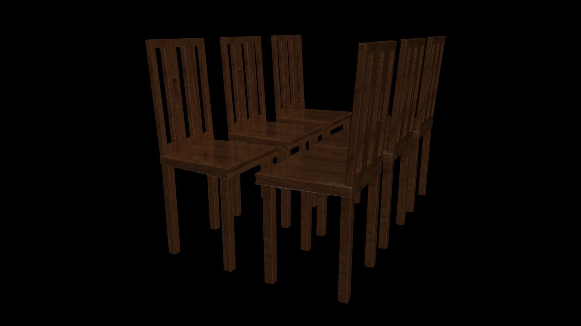 Dining chair Free 3D model_4