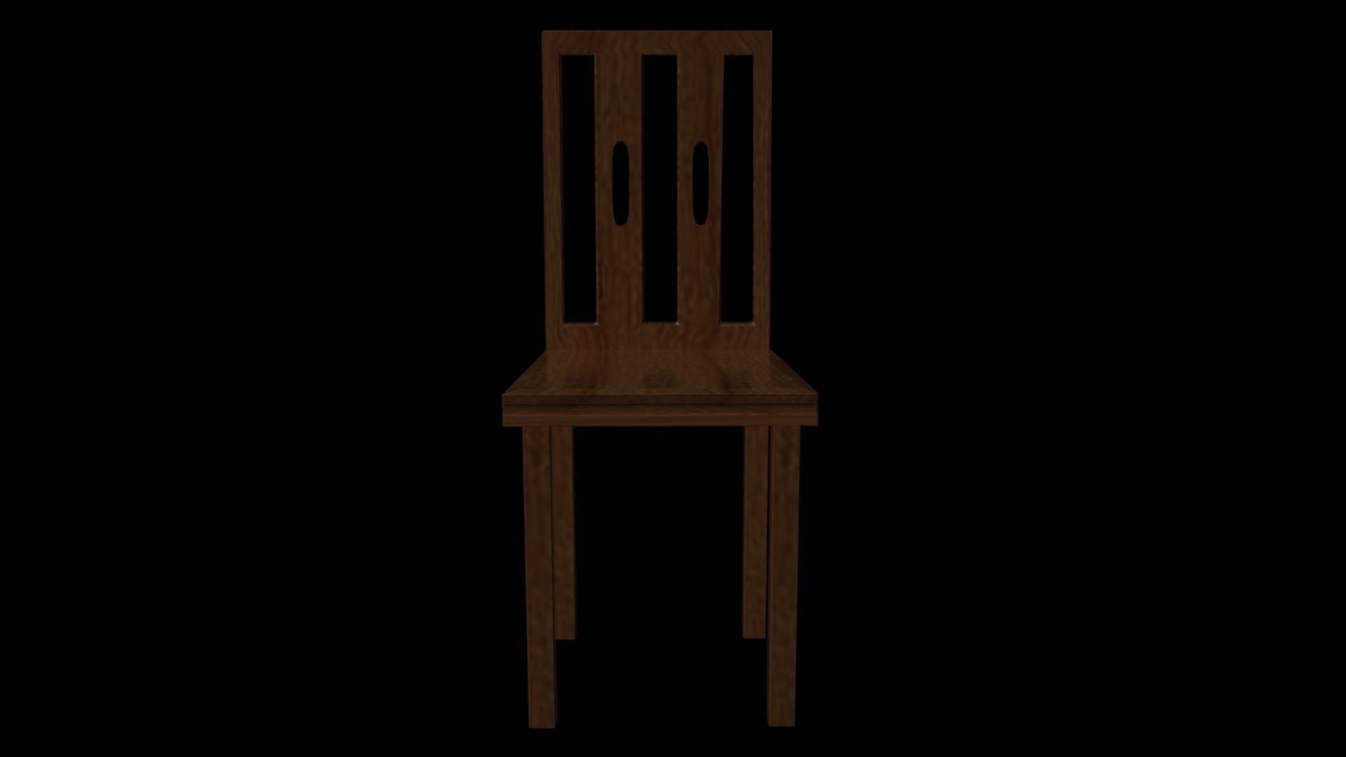 Dining chair Free 3D model_2