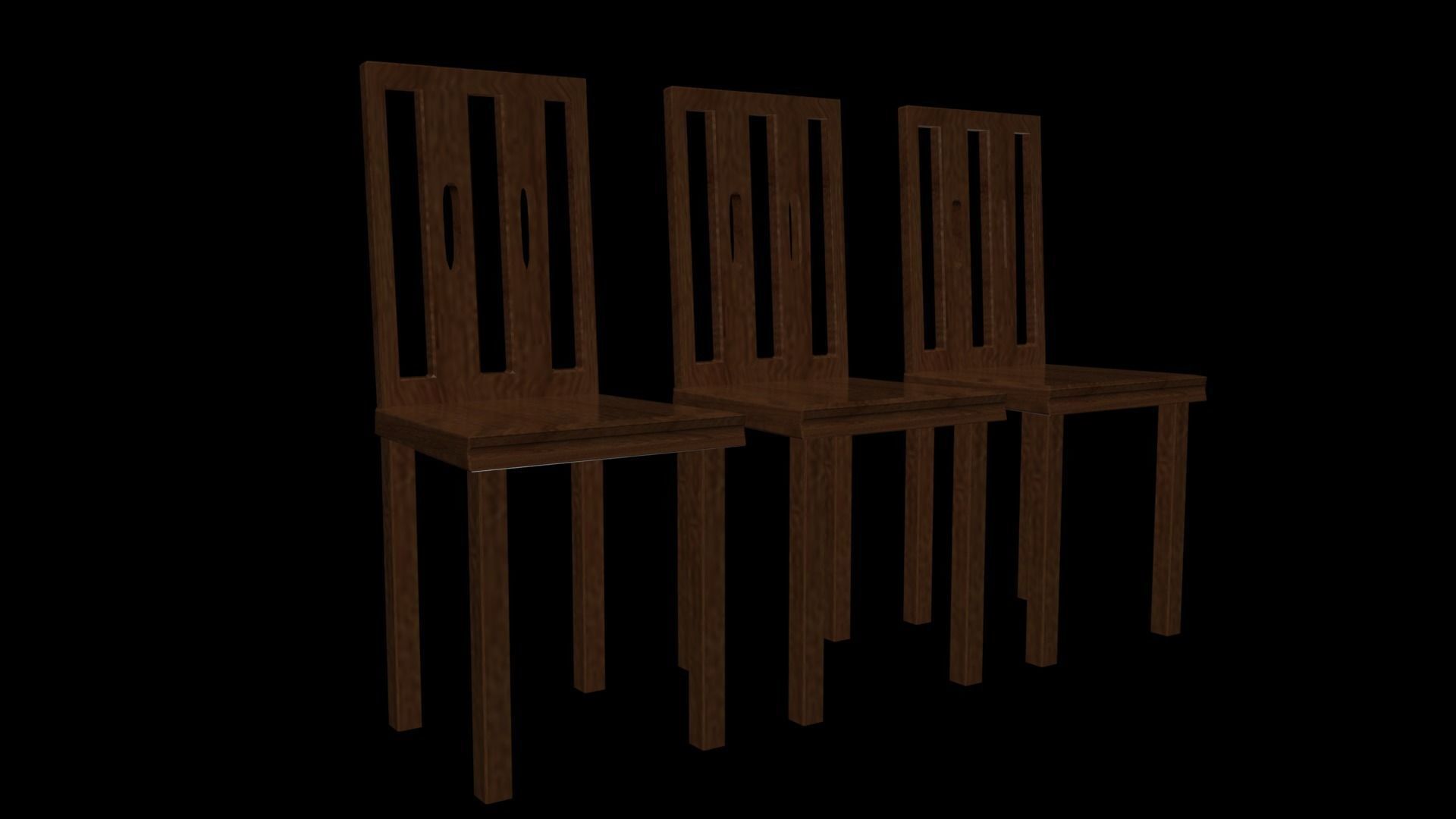 Dining chair Free 3D model_3