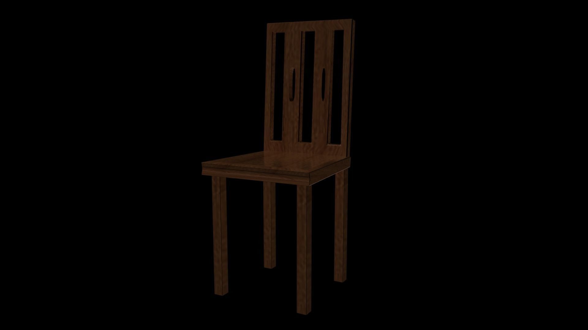 Dining chair Free 3D model_1