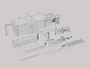 3D model Train Station Modular Kit - Railway Platform Environment VR ...