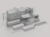 3D model Train Station Modular Kit - Railway Platform Environment VR ...