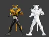 Kamen Rider Tigre - Kamen Rider My-Th 3D model rigged | CGTrader