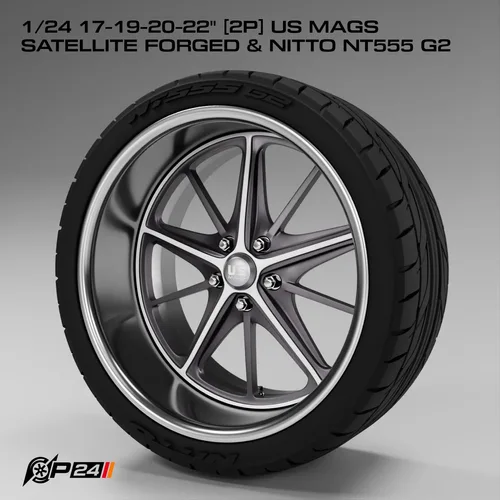 1-24th 17-19-20-22 inches 2P US Mags Satellite Forged and Nitto NT555 G2
