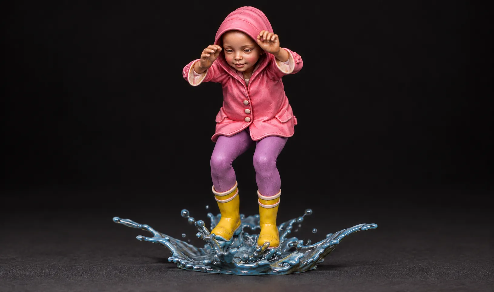rain children girl 2 3D print model