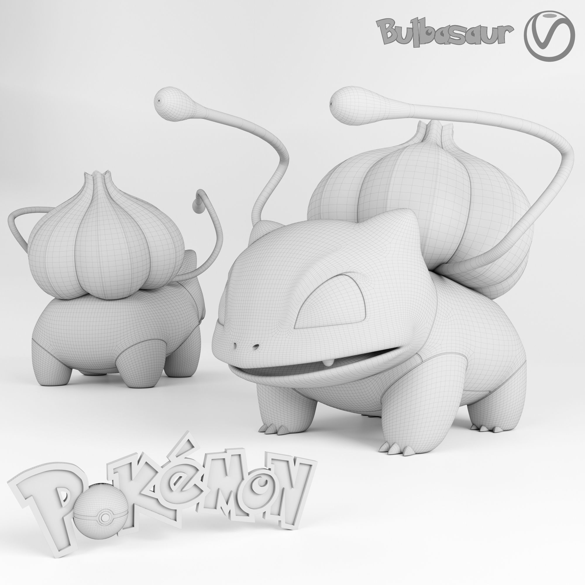 Pokemon Bulbasaur 3D model_1