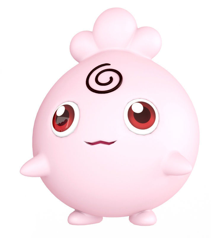 Pokemon Igglybuff Jigglypuff Wigglytuff Low-poly 3D model_5