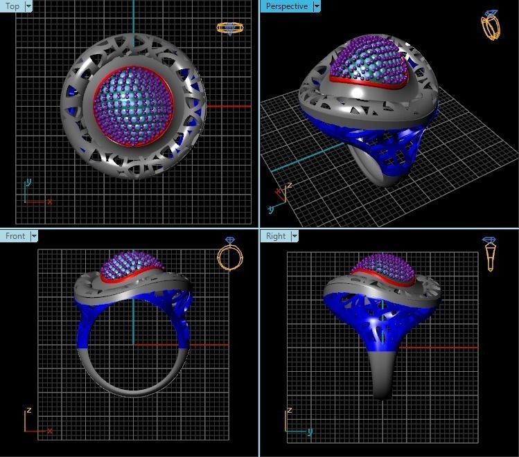 Ring R0163 3D print model_2