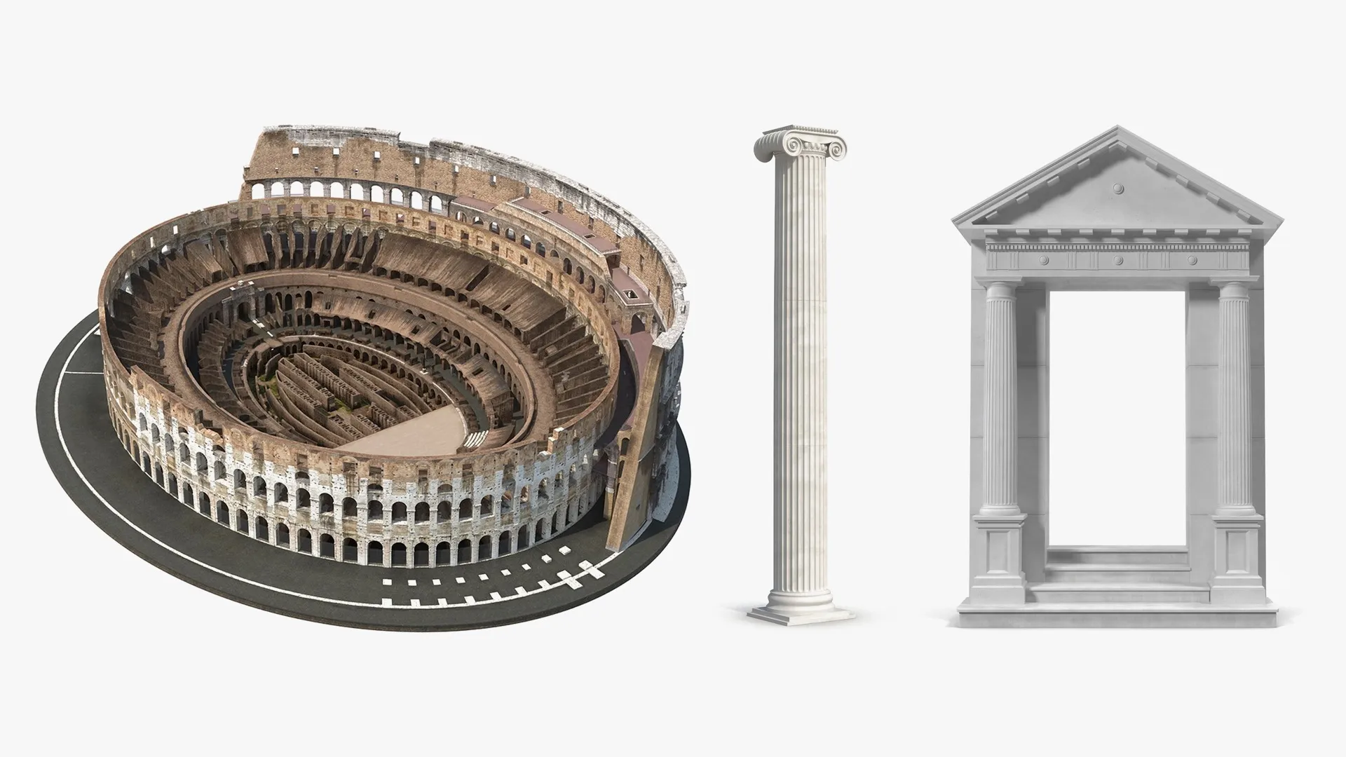 Ancient Greece and Rome Collection 3D Model Pack | CGTrader