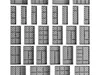 Windows and Doors Wooden Frame Set 5 3D model | CGTrader