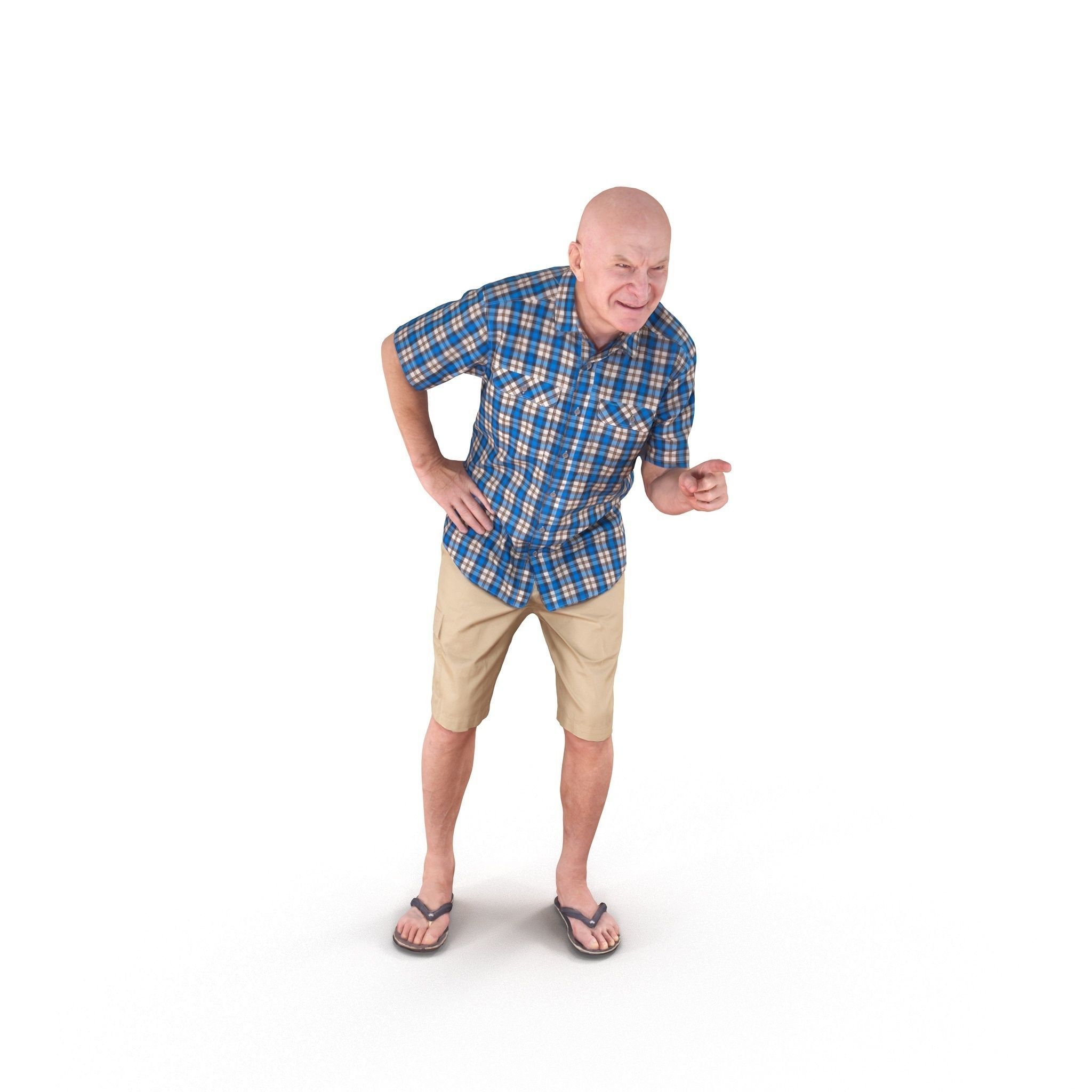 People Park Collection x20 Low-poly 3D model_29