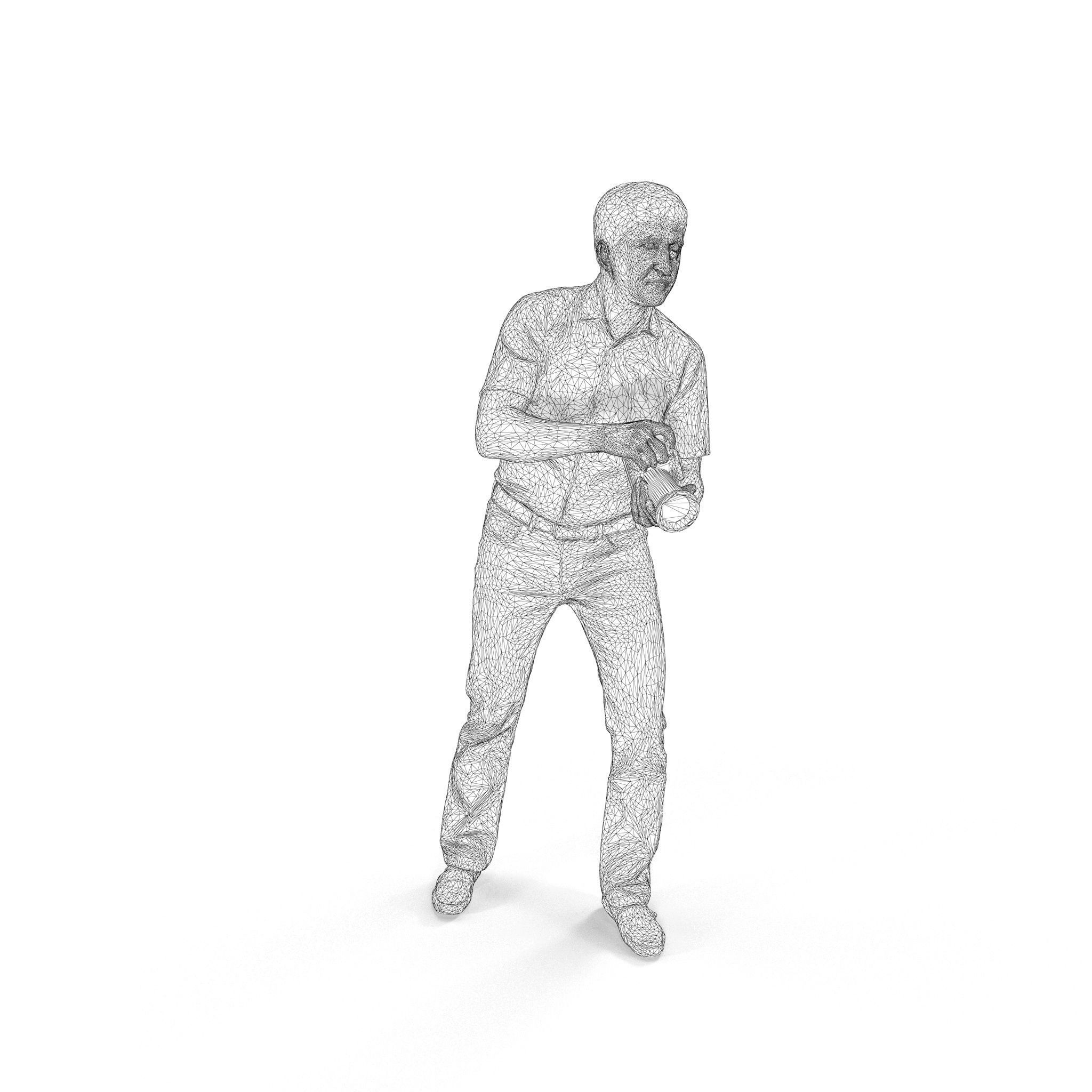 People Park Collection x20 Low-poly 3D model_46