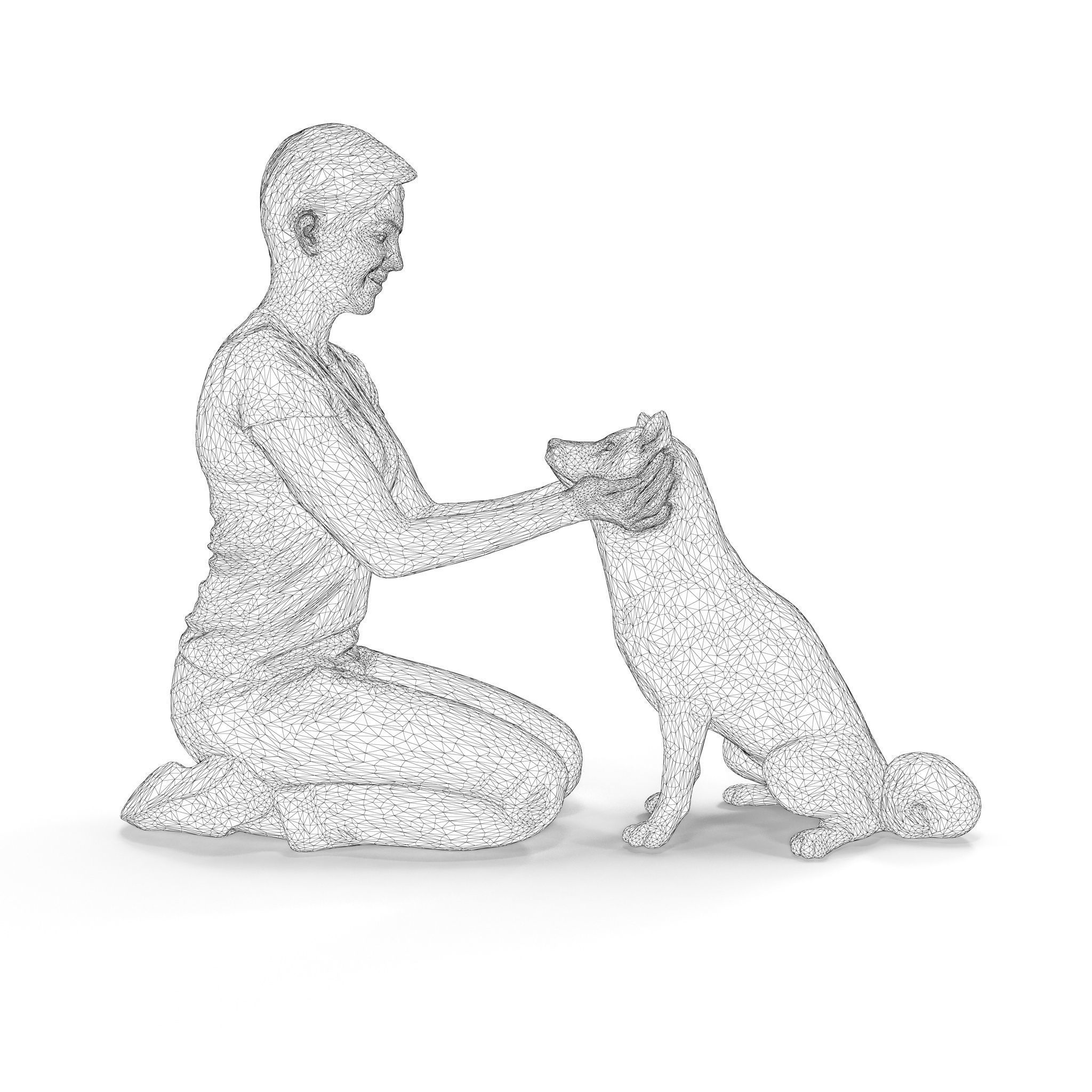 People Park Collection x20 Low-poly 3D model_38