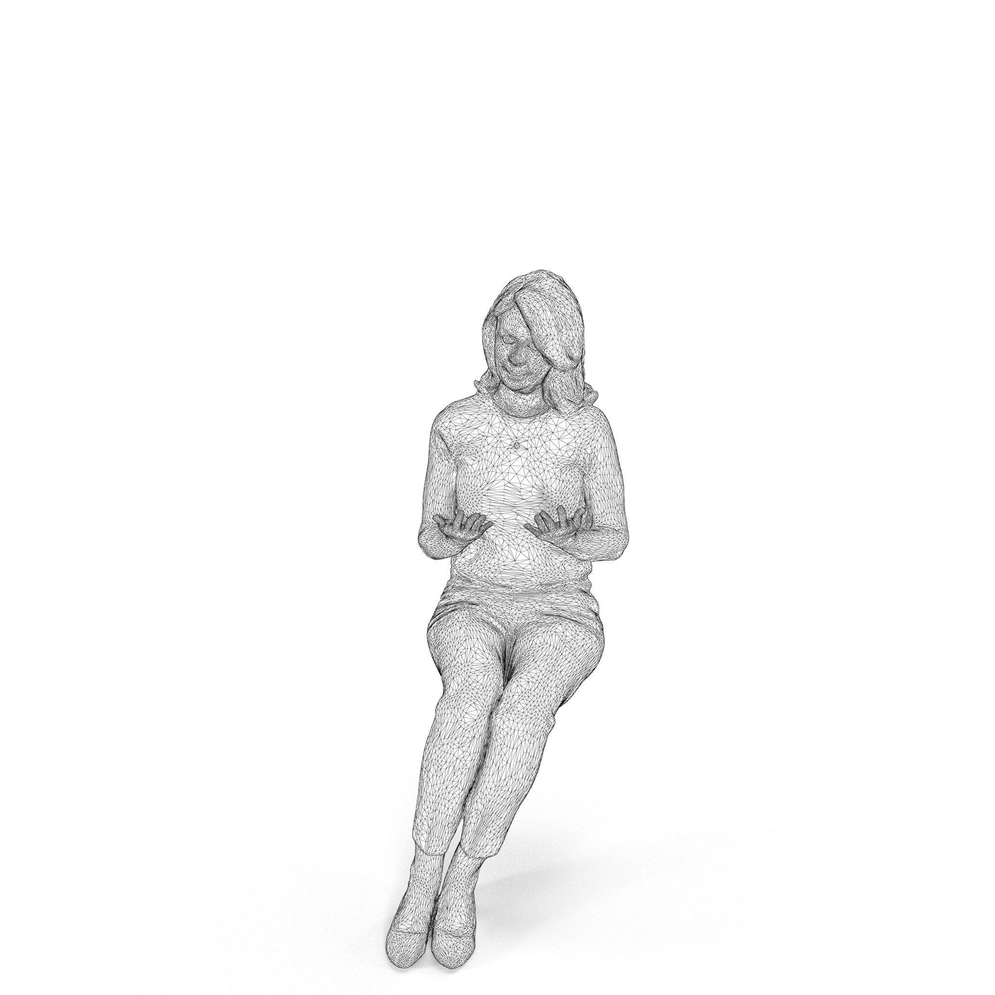 People Park Collection x20 Low-poly 3D model_34