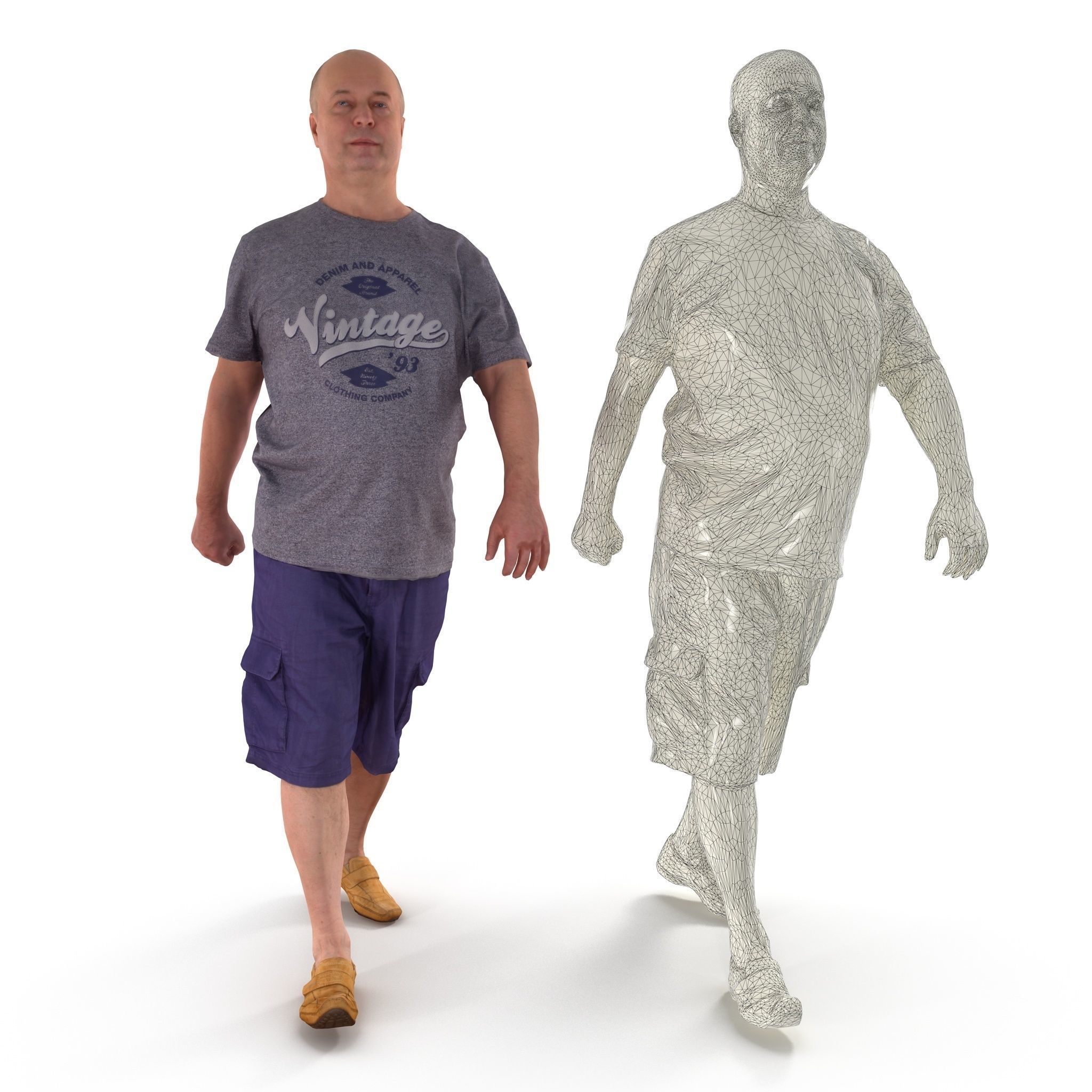 People Park Collection x20 Low-poly 3D model_47