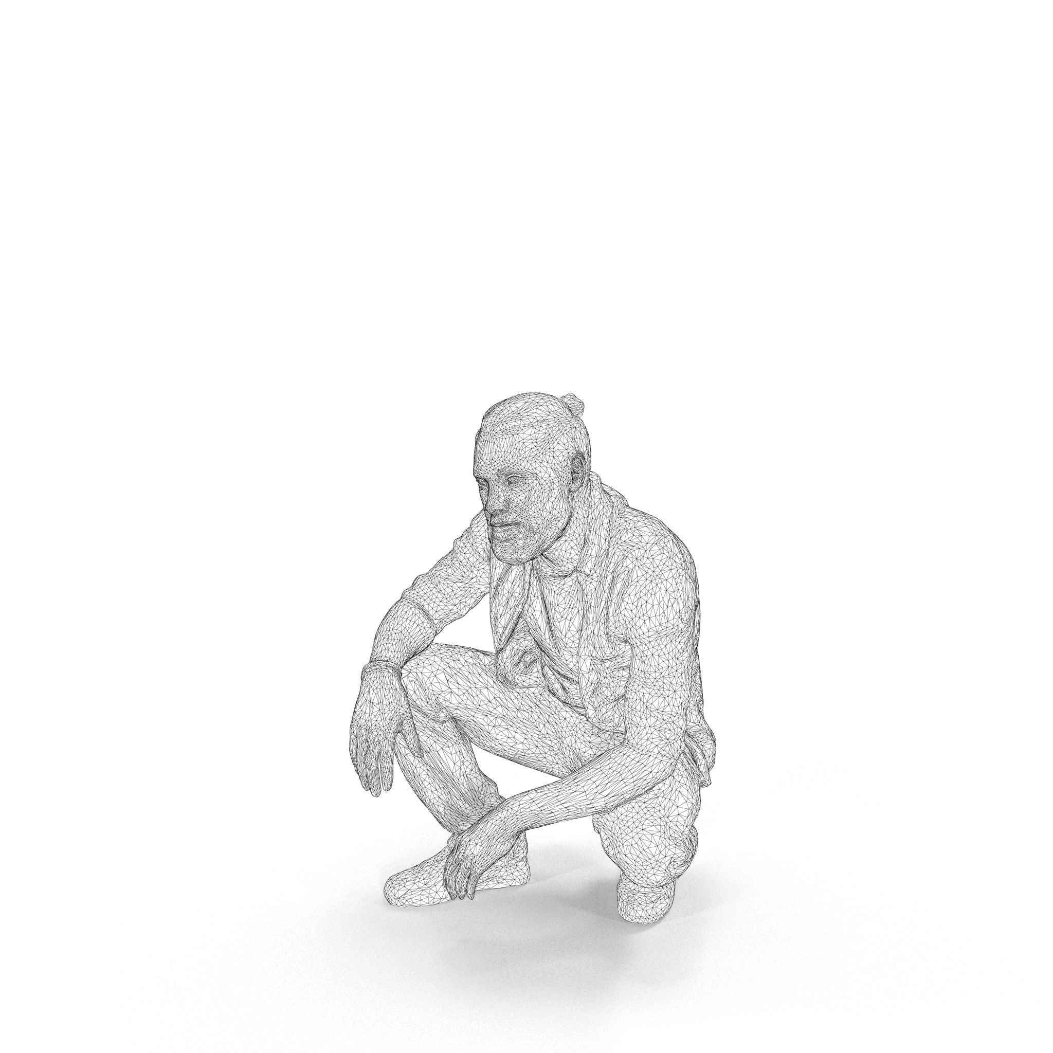 People Park Collection x20 Low-poly 3D model_42