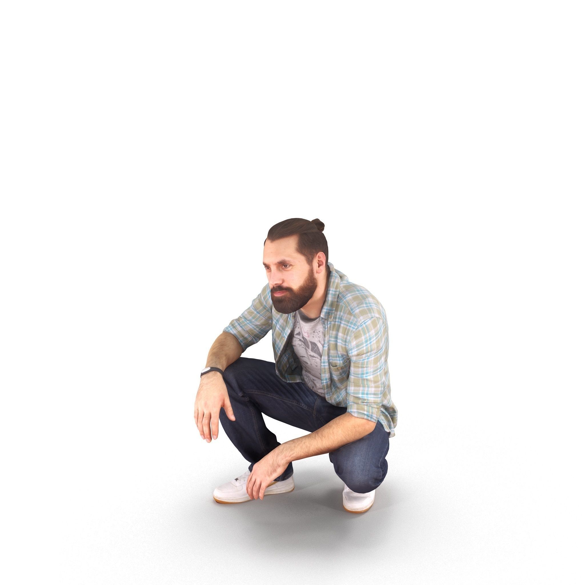 People Park Collection x20 Low-poly 3D model_41