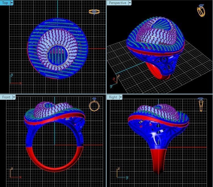 Ring R0164 3D print model_2