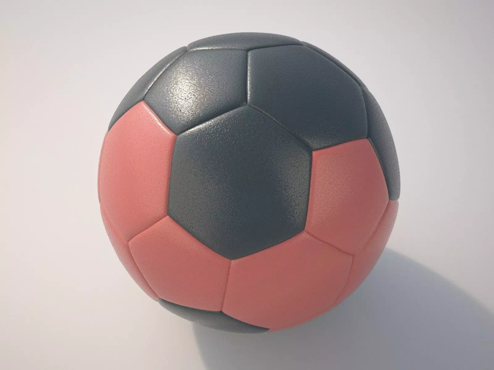Handball soccer ball 3D model_0