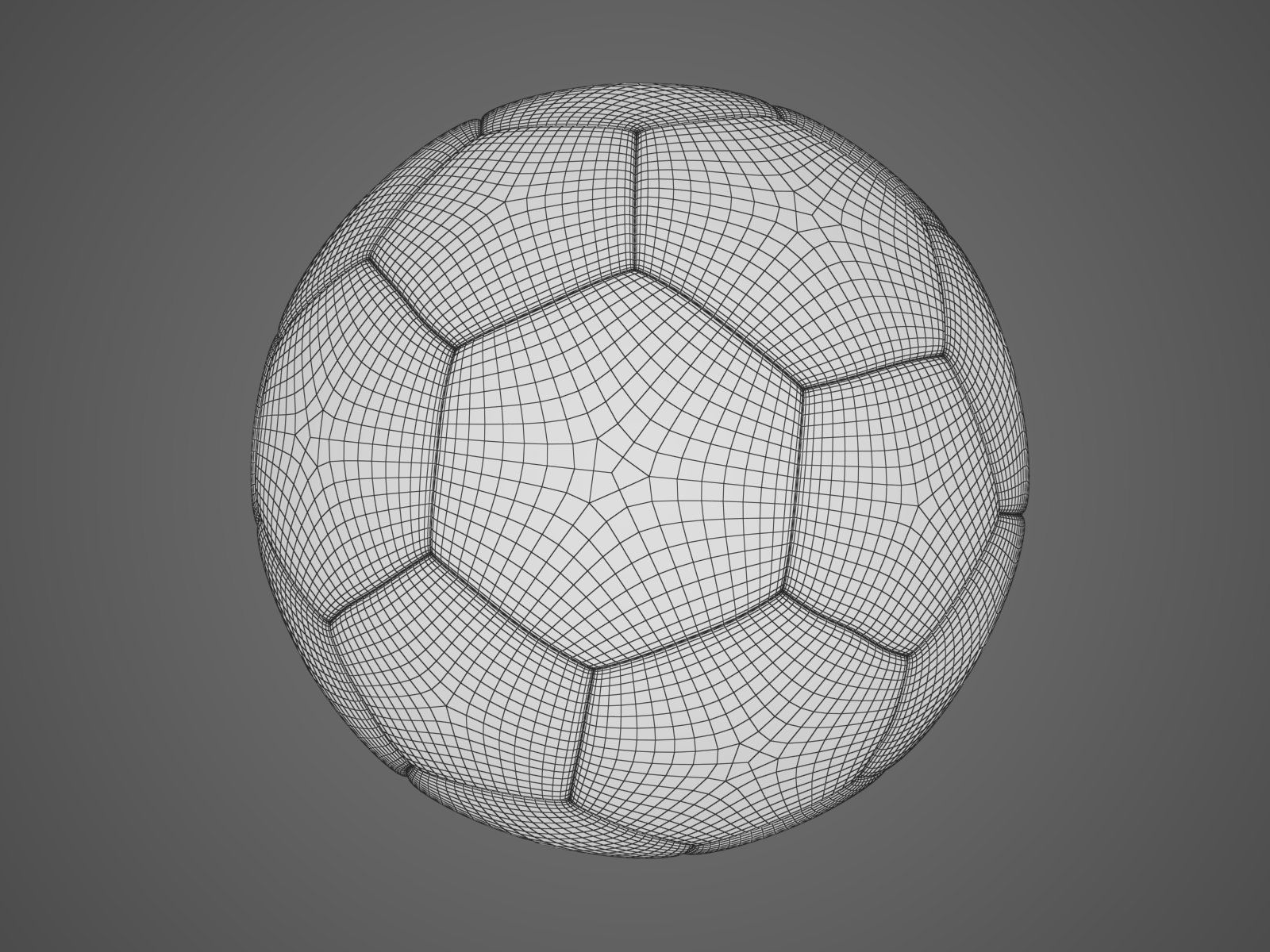 Handball soccer ball 3D model_1