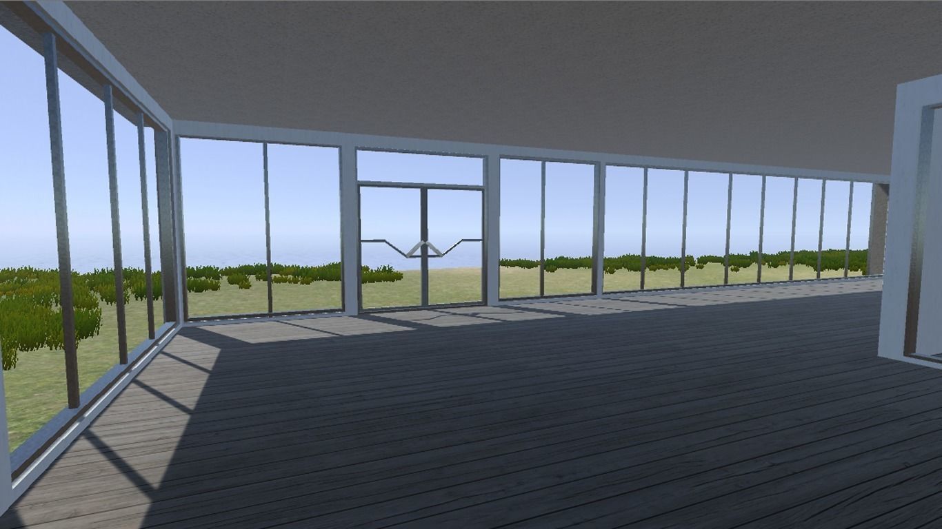 Modern Bungalow for Unity Free 3D model_26