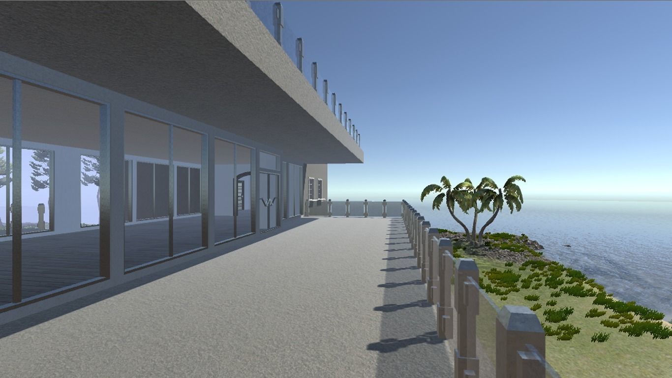 Modern Bungalow for Unity Free 3D model_13