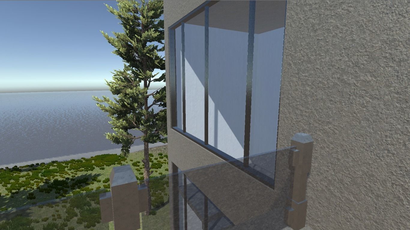 Modern Bungalow for Unity Free 3D model_9