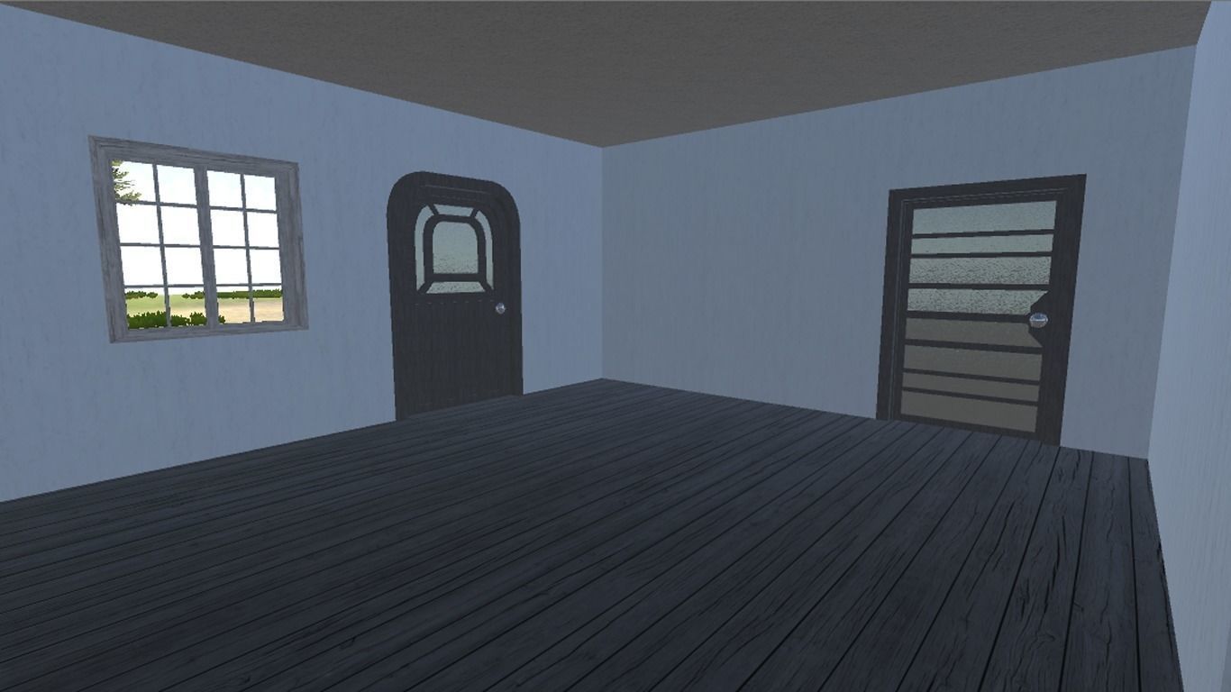 Modern Bungalow for Unity Free 3D model_21