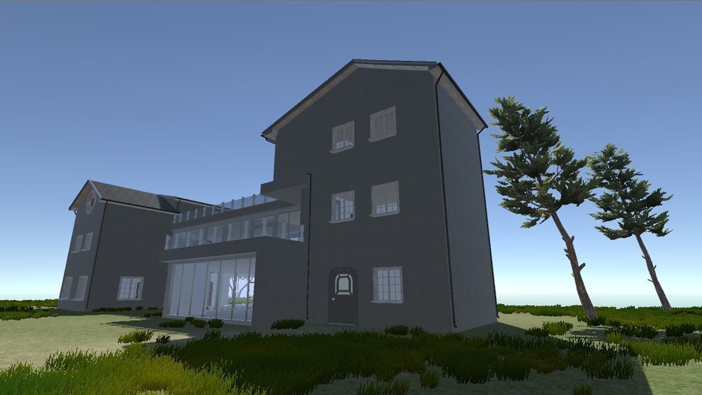 Modern Bungalow for Unity Free 3D model_31