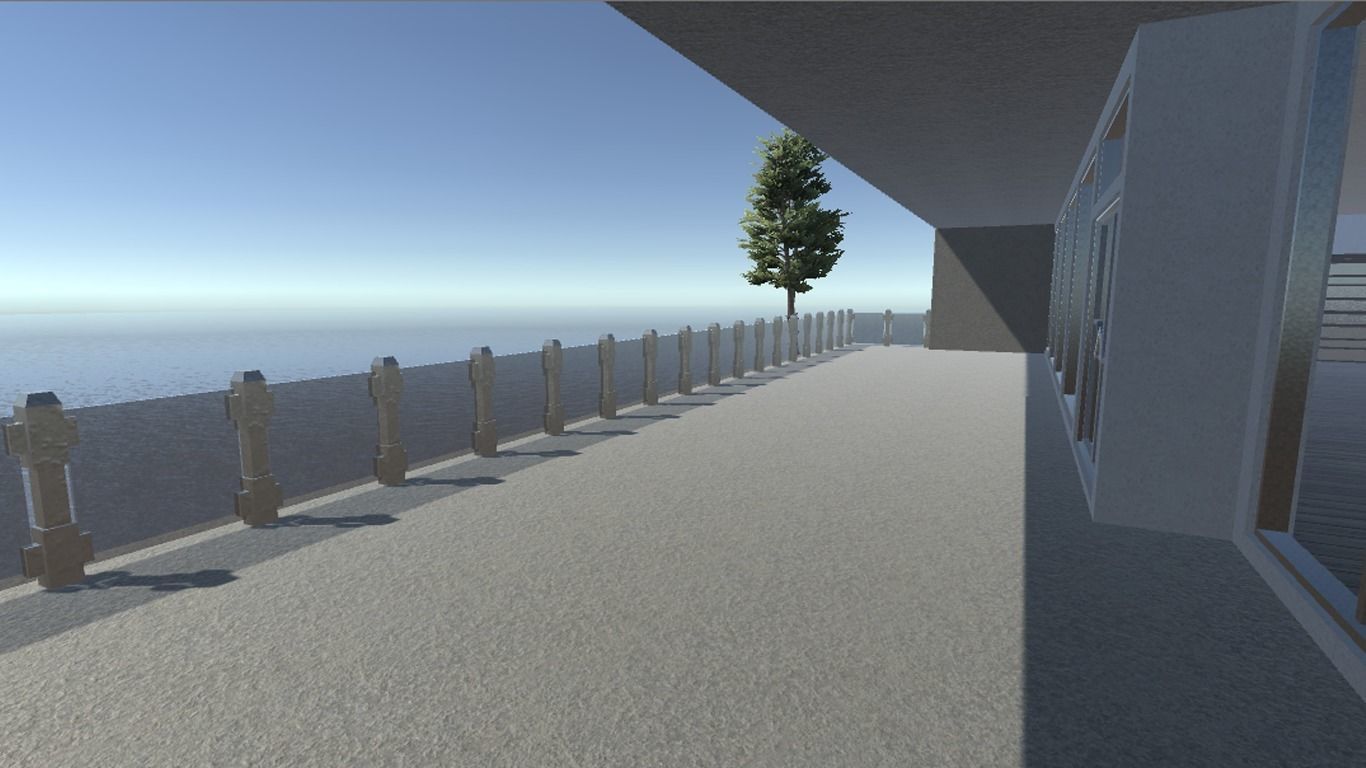 Modern Bungalow for Unity Free 3D model_12