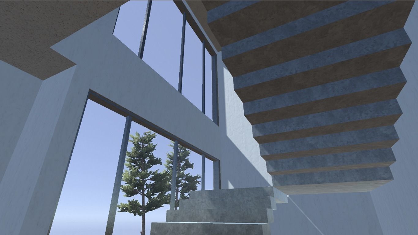 Modern Bungalow for Unity Free 3D model_42