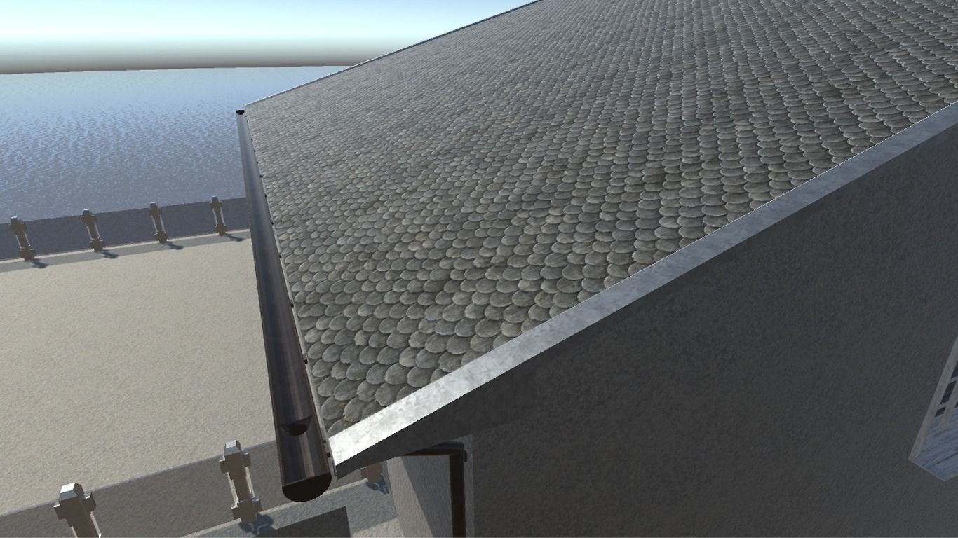 Modern Bungalow for Unity Free 3D model_10