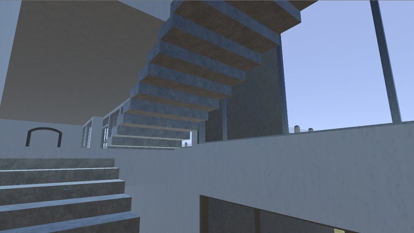 Modern Bungalow for Unity Free 3D model_19