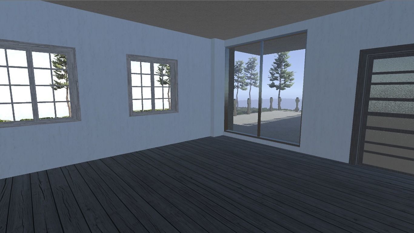 Modern Bungalow for Unity Free 3D model_18