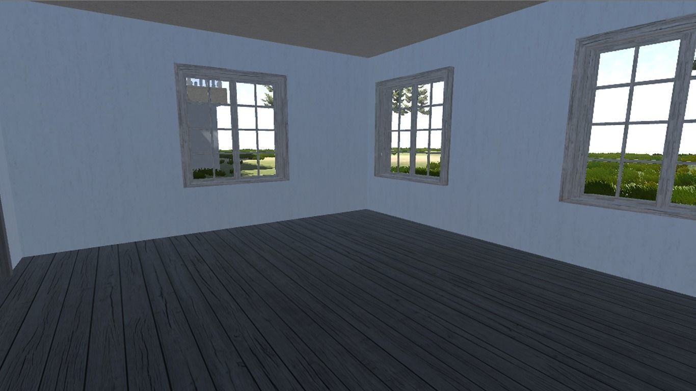 Modern Bungalow for Unity Free 3D model_27