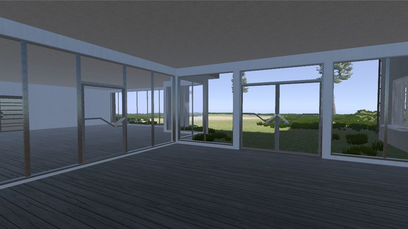 Modern Bungalow for Unity Free 3D model_24