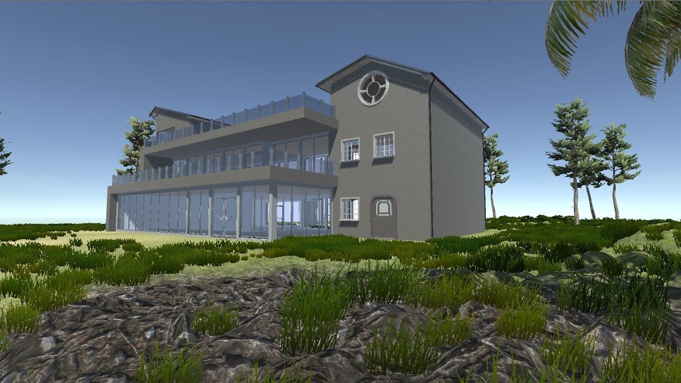 Modern Bungalow for Unity Free 3D model_0